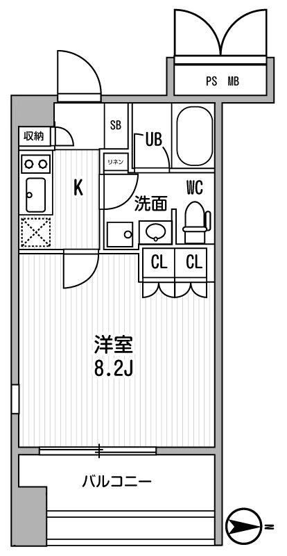 サンフル押上Ⅰの物件間取画像