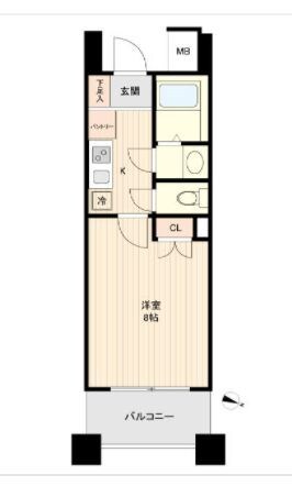 板橋駅 徒歩2分 8階の物件間取画像