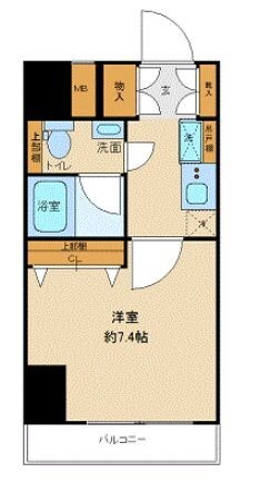 プレール・ドゥーク木場駅前の物件間取画像