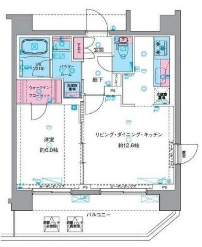 ジェノヴィア南千住Ⅵスカイガーデンの物件間取画像