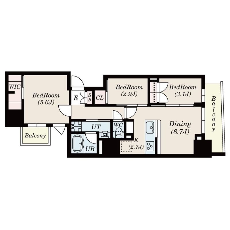 S-RESIDENCE日本橋馬喰町Aereの物件間取画像