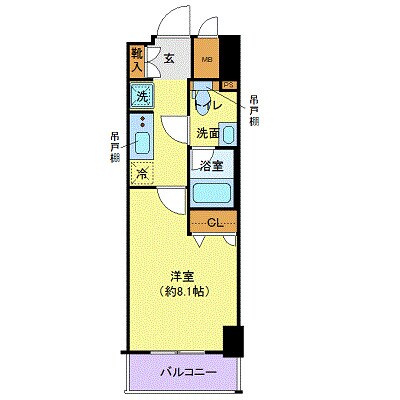 クレイシア秋葉原の物件間取画像