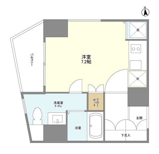 赤羽橋駅 徒歩4分 3階の物件間取画像