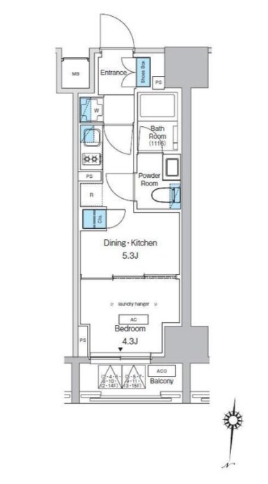 プレディアコート錦糸町スカイビューの物件間取画像
