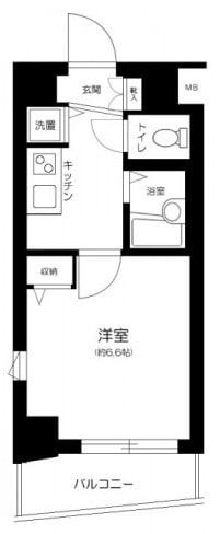 麻布十番駅 徒歩7分 2階の物件間取画像