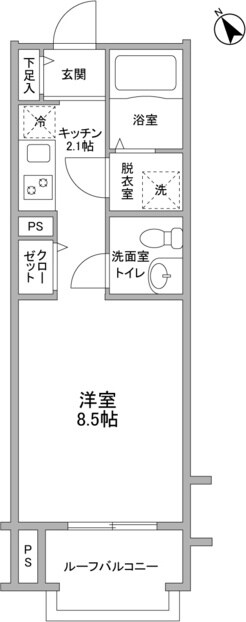 品川駅 徒歩7分 2階の物件間取画像