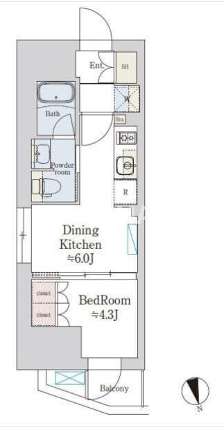 ﾃﾞｨｰﾑｽ上野の物件間取画像