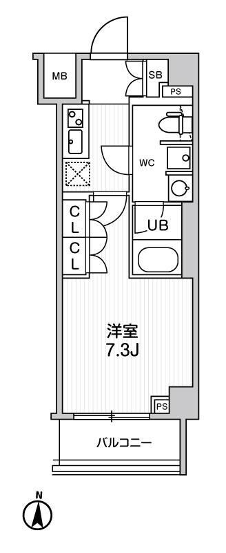 ジェノヴィア本所吾妻橋Ⅱスカイガーデンの物件間取画像