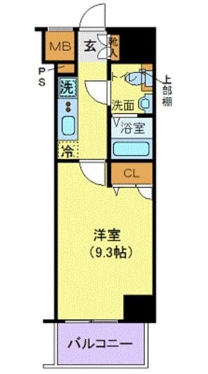 ジェノヴィア新宿グリーンヴェールの物件間取画像