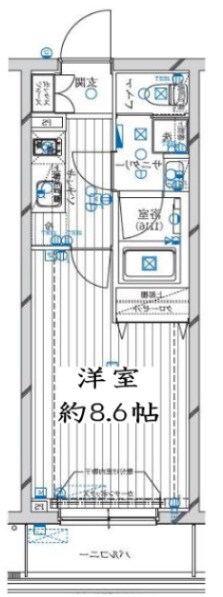 中井駅 徒歩5分 1階の物件間取画像