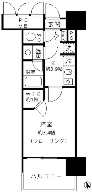 フォンテーヌ芝浦の物件間取画像