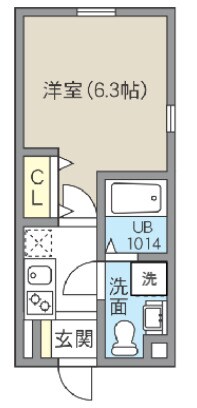 レピュア北千住レジデンスⅢの物件間取画像