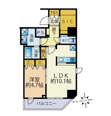 ガリシア新宿Ｎｏｒｔｈ２の物件間取画像