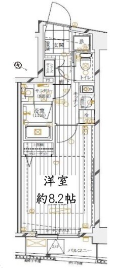 四谷三丁目駅 徒歩7分 4階の物件間取画像