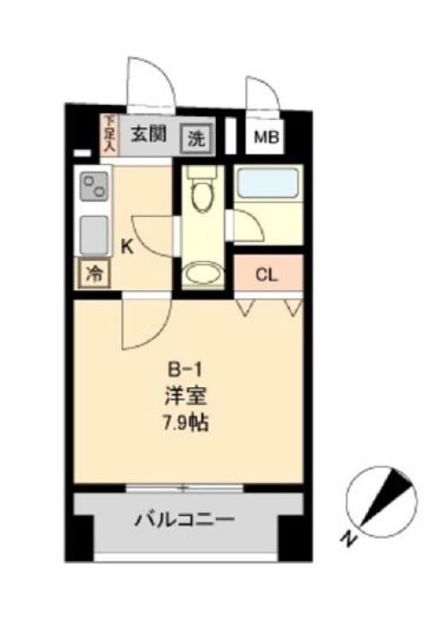 水天宮前駅 徒歩5分 3階の物件間取画像