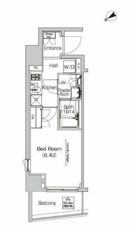 プラウドフラット門前仲町Ⅳの物件間取画像