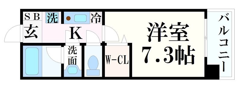 アーバングリーン神戸元町(旧アーデンタワー神戸元町)の物件間取画像