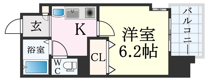 プレサンス神戸駅前の物件間取画像