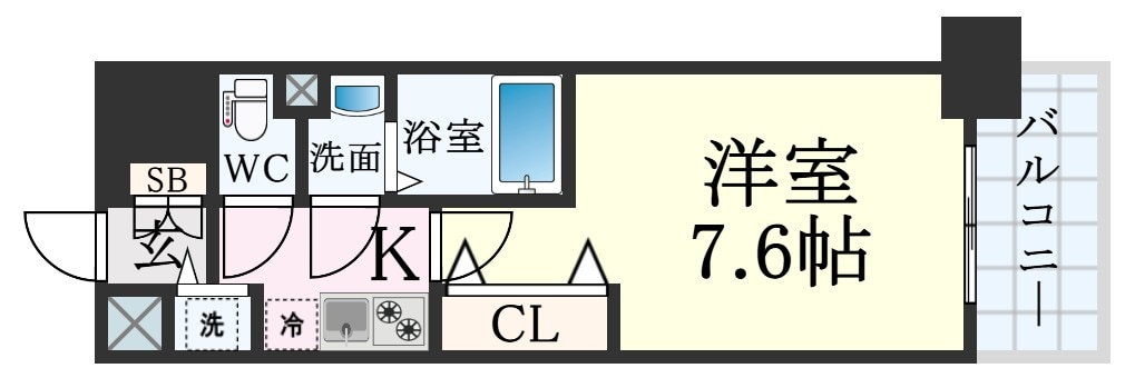 Luxe神戸WESTの物件間取画像