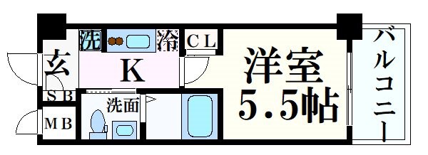 エスリード神戸WESTの物件間取画像