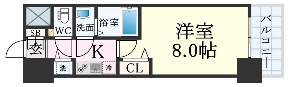 スワンズシティ神戸湊川の物件間取画像