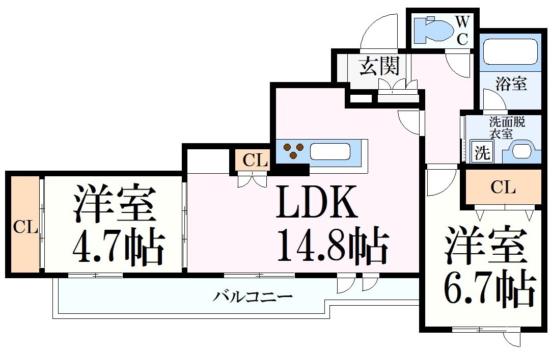 シャーメゾンベレオ甲子園の物件間取画像