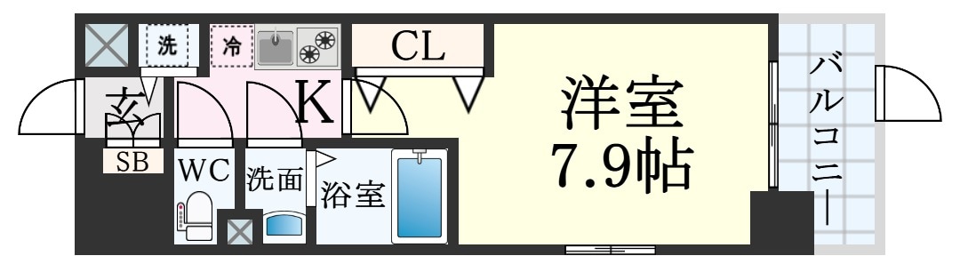 Luxe神戸WESTの物件間取画像