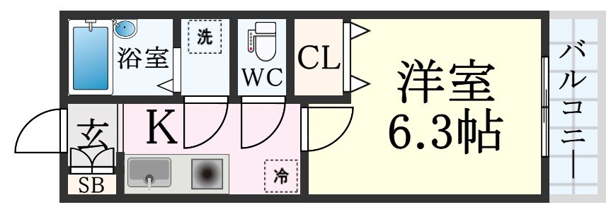 プレサンス新神戸の物件間取画像