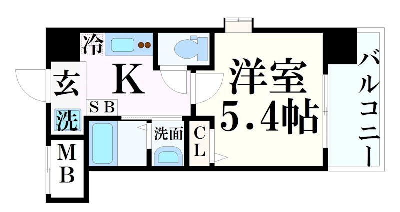 スプランディッド元町山手の物件間取画像