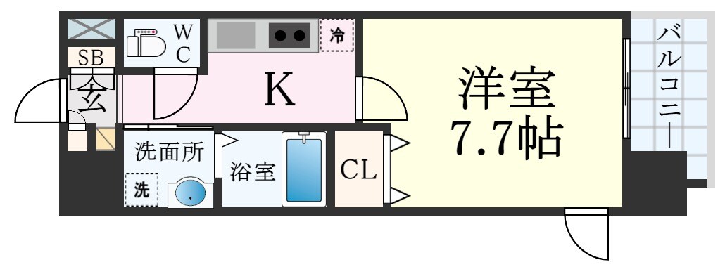 ピアグレース神戸の物件間取画像