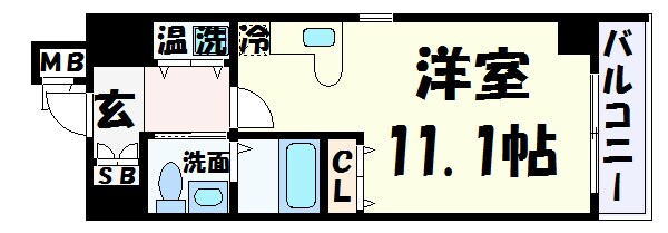 カスタリア三宮の物件間取画像