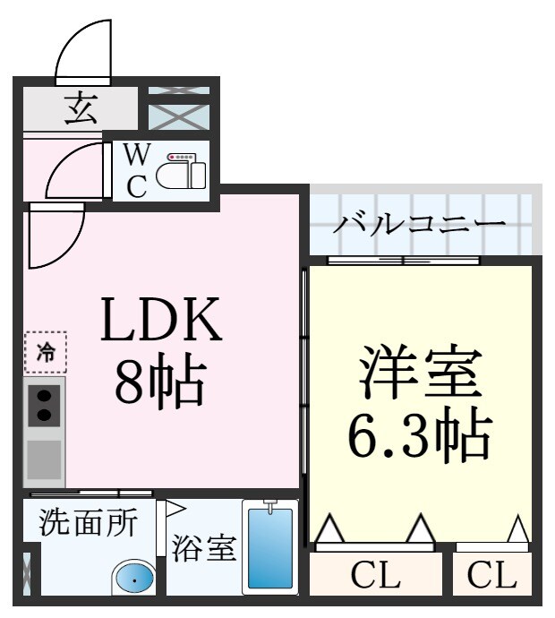 フジパレス小河通Ⅲ番館の物件間取画像