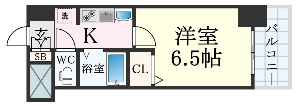 エステムコート神戸西Ⅲフロンタージュの物件間取画像