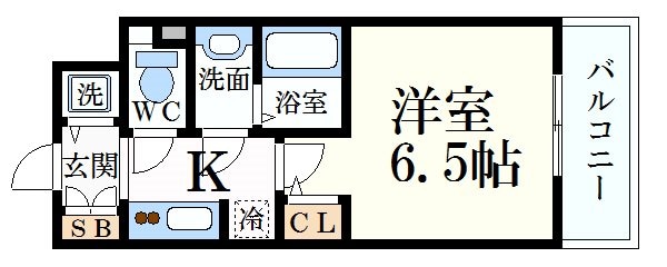 S-RESIDENCE神戸元町の物件間取画像