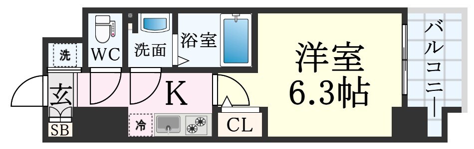 ファーストフィオーレ神戸湊町の物件間取画像