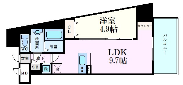 ファーストフィオーレ神戸ハーバーランドの物件間取画像