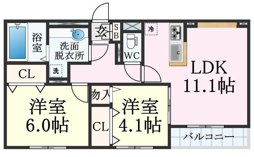 Canal Ark(キャナルアーク)の物件間取画像