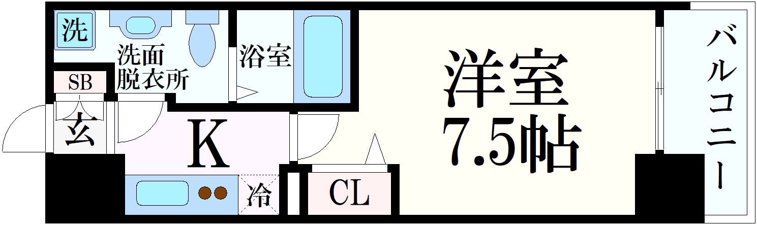 アドバンス神戸プラージュの物件間取画像