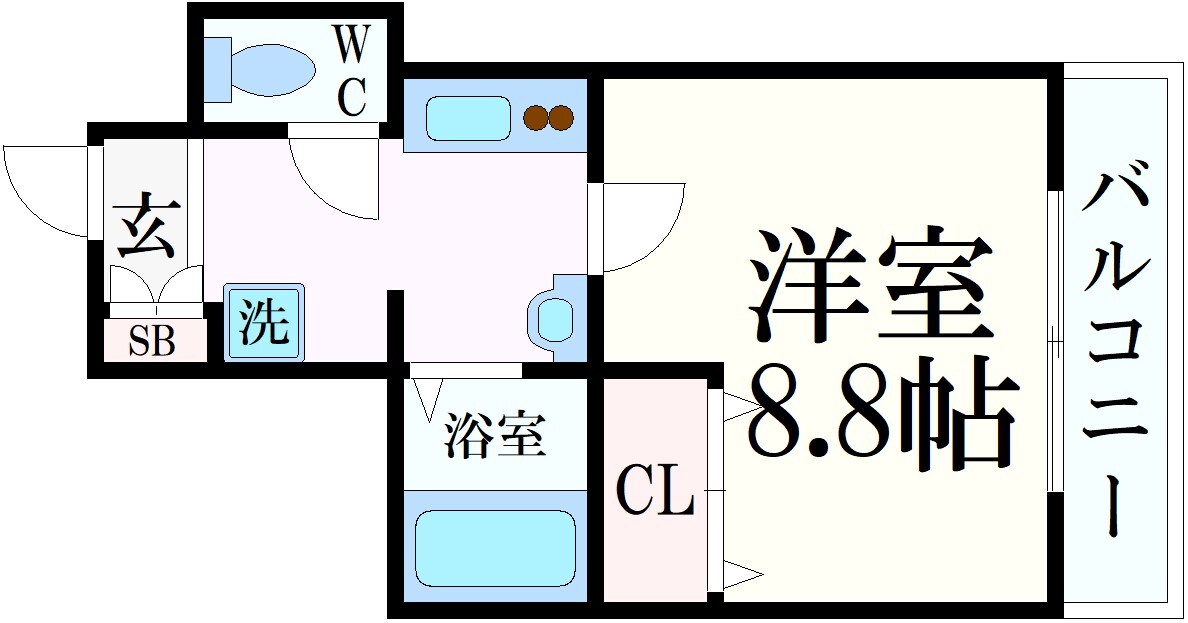 深江駅 徒歩2分 5階の物件間取画像