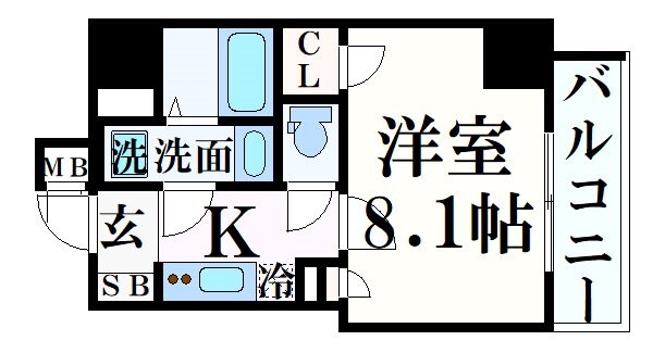 ファステート神戸ティアモの物件間取画像