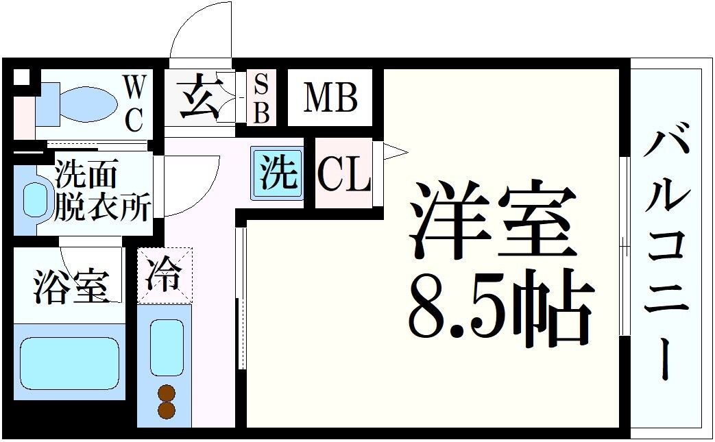 魚崎駅 徒歩8分 2階の物件間取画像