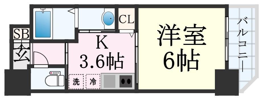 ワールドアイ神戸湊町の物件間取画像