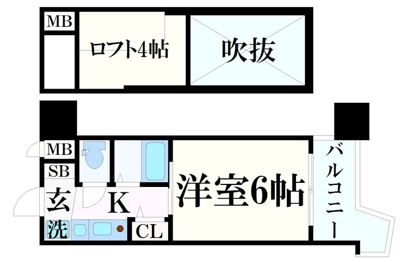 エステムコート三宮駅前ラドゥーの物件間取画像