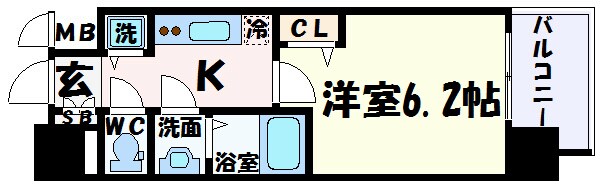 ララプレイス神戸西元町の物件間取画像