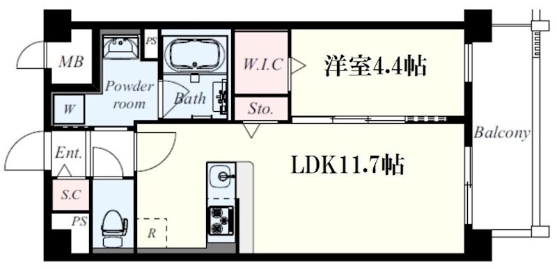 プリマヴェーラ甲子園一番町の物件間取画像