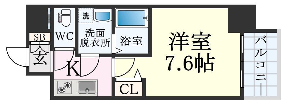 ポルトボヌール神戸湊川公園の物件間取画像