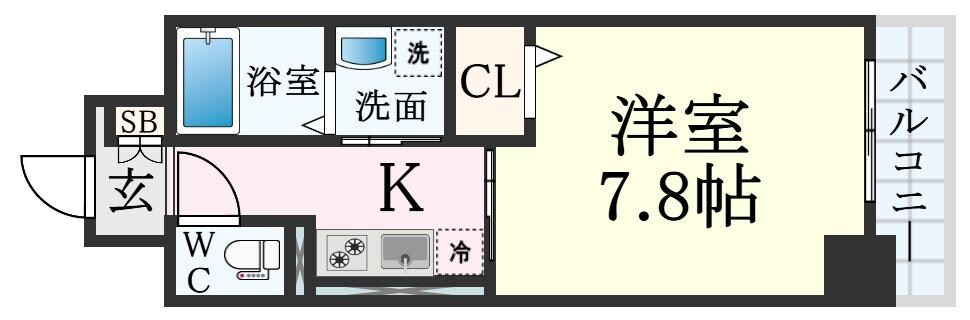 クロシェットⅠの物件間取画像