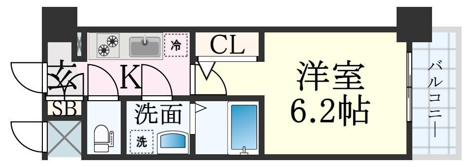 アドバンス神戸マーレの物件間取画像