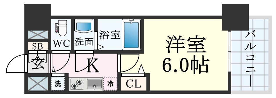 ララプレイス神戸西元町の物件間取画像