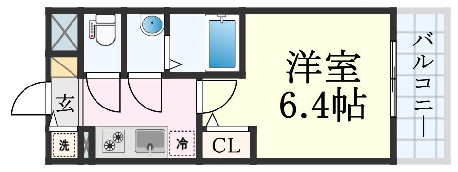 エスリード神戸兵庫駅マリーナスクエアの物件間取画像